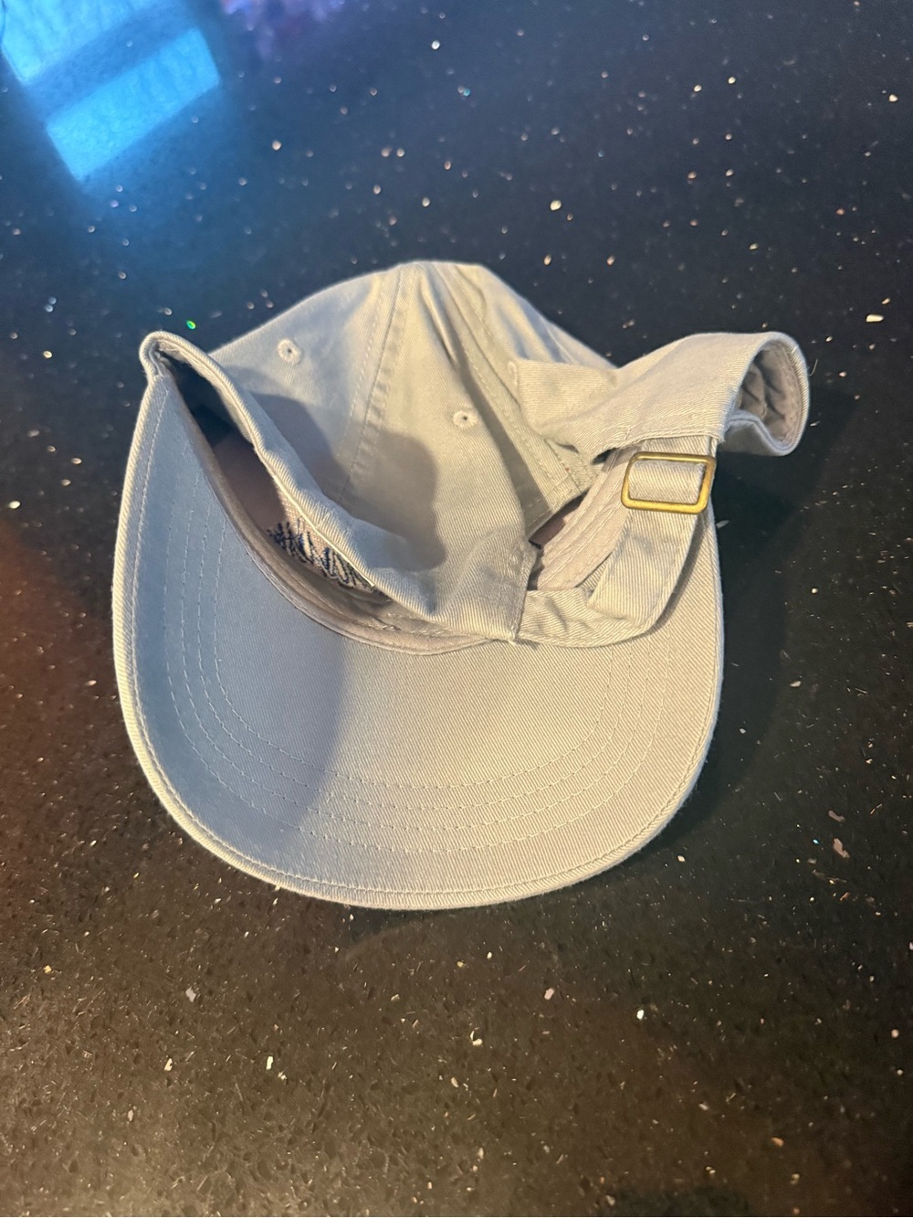 Conway Embroidered Light Blue Lettering Baseball Hat - Picture 4 of 4